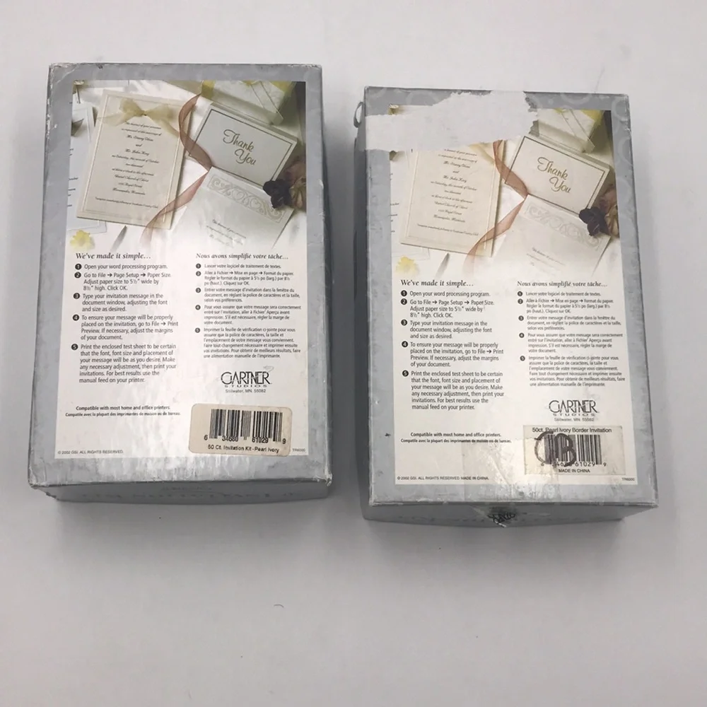 Gartner Wedding Invitations and Thank You Notes